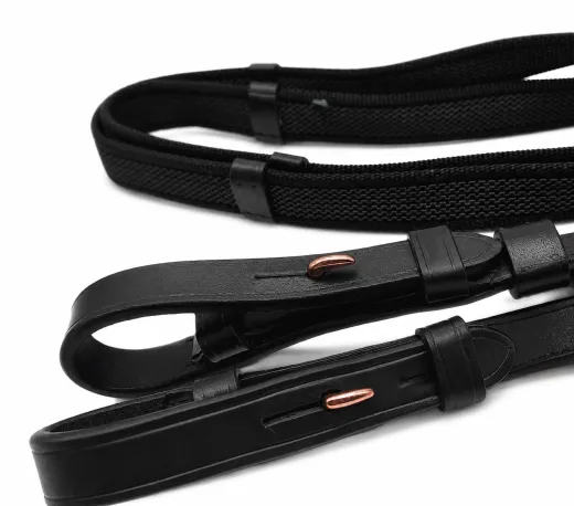 Deister Z�gel gummiert Gummiz�gel Rosegold 2,0 2,6 2,8 3,0 Meter Ros�gold Ros� Gummi Schwarz Hotfix
