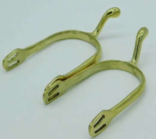 Sporen Gold Farben R�dchen oder Dorn Schwanenhals ergonomische Form R�dchensporen