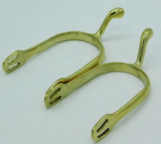 Sporen Gold Farben R�dchen oder Dorn Schwanenhals ergonomische Form R�dchensporen