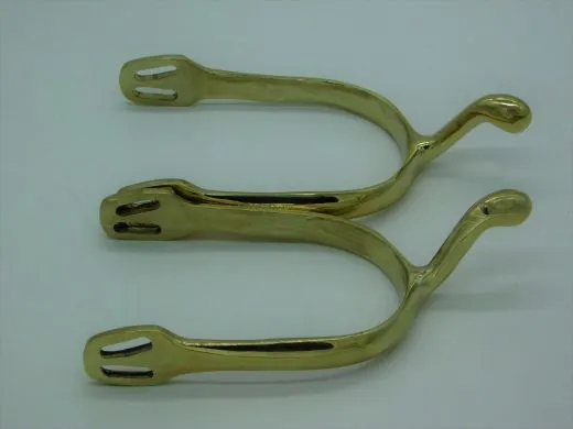 Sporen Gold Farben R�dchen oder Dorn Schwanenhals ergonomische Form R�dchensporen