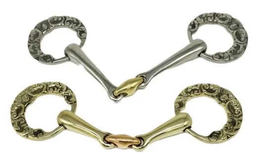 Antik Gebiss gebrochen Blumen Appliziert Spanisch Barock 12,5 13,5 14,5 15,5 16,5 17,5 Gold / Silberfarben Show