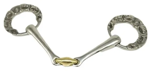 Antik Gebiss gebrochen Blumen Appliziert Spanisch Barock 12,5 13,5 14,5 15,5 16,5 17,5 Gold / Silberfarben Show