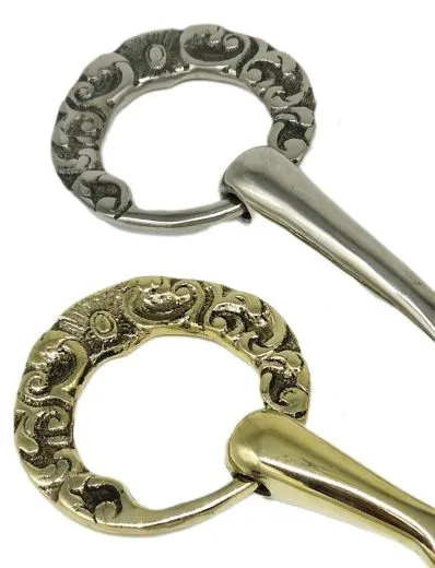 Antik Gebiss gebrochen Blumen Appliziert Spanisch Barock 12,5 13,5 14,5 15,5 16,5 17,5 Gold / Silberfarben Show