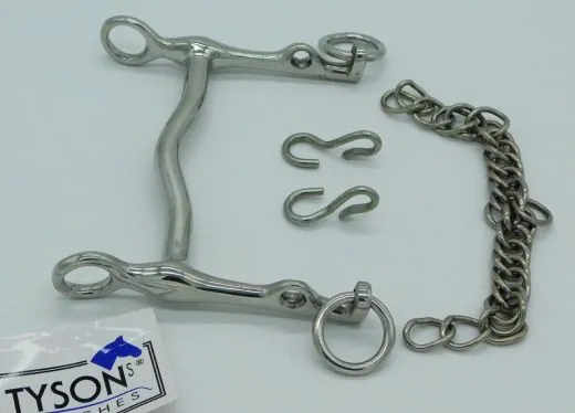 Kandarengebiss 12,5 13,5 14,5 15,5 Kandare 1 cm + Kinnkette Kandare