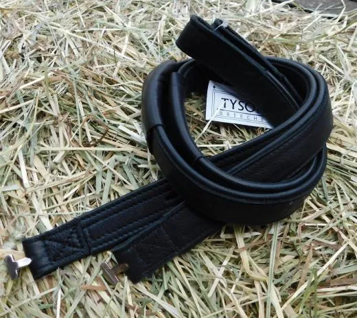 Mono Steigb�gelriemen Webbers Nappa Leder / Nyloneinlage Schwarz Braun / Cognac 45 -65 / 50 -70 cm