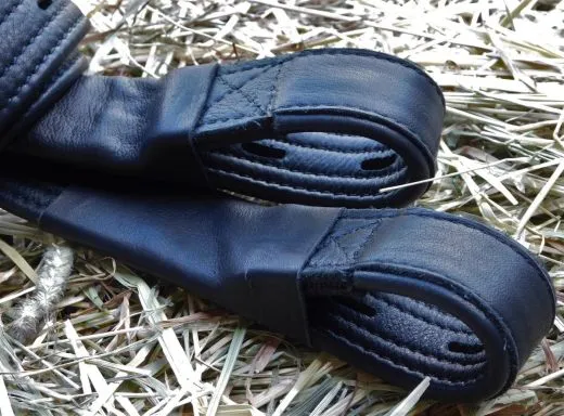 Mono Steigb�gelriemen Webbers Nappa Leder / Nyloneinlage Schwarz Braun / Cognac 45 -65 / 50 -70 cm