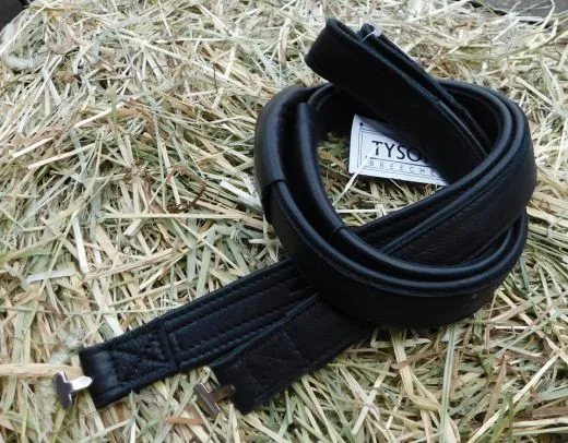 Mono Steigb�gelriemen Webbers Nappa Leder / Nyloneinlage Schwarz Braun / Cognac 45 -65 / 50 -70 cm