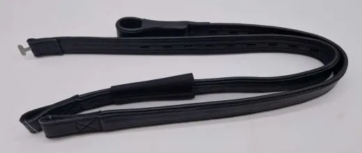 Mono Steigb�gelriemen Webbers Nappa Leder / Nyloneinlage Schwarz Braun / Cognac 45 -65 / 50 -70 cm