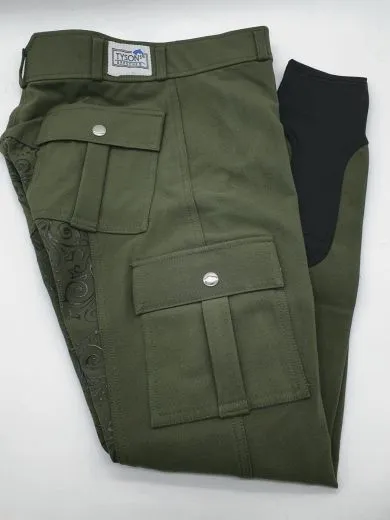 Cargo Reithose Blau Olive Schwarz Vollgrip Silicon leichter Hochbund 36 38 40 42 44 46 48