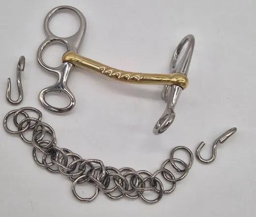 Pelham, Stange Rostfrei 7,0 7,5 8,0 8,5 9,0 9,5 10,0 11,0 12,0 12,5 + Kinnkette Stangengebiss Kutsche Kutschgebiss