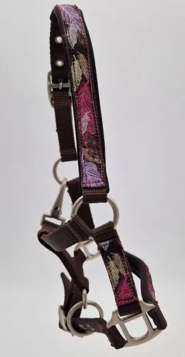 Halfter Wings Feder Blau Lila Nylon Halter unterlegt Fohlen MMS Minishetty Shetty Mini Shetty Fohlenhalfter Welsh