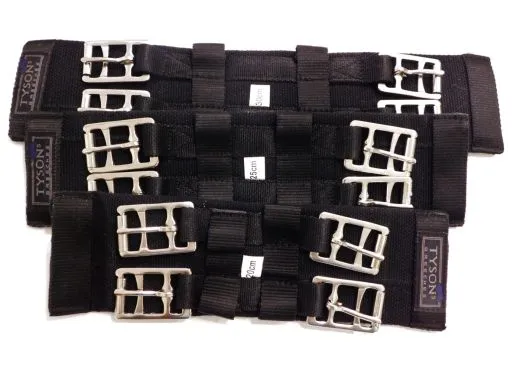 Kurzgurt Sattelgurt Gurt 20 25 30 35 cm Schwarz Baumwolle Nylon Webgurt