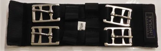 Kurzgurt Sattelgurt Gurt 20 25 30 35 cm Schwarz Baumwolle Nylon Webgurt