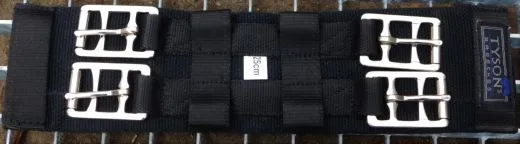 Kurzgurt Sattelgurt Gurt 20 25 30 35 cm Schwarz Baumwolle Nylon Webgurt