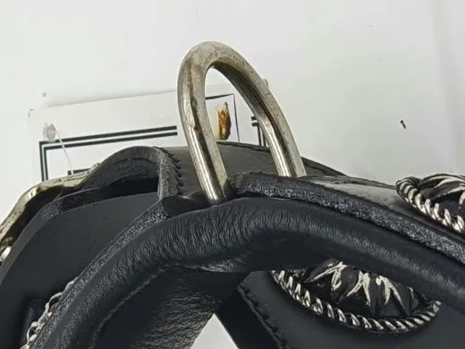 Lederhalsband Antique Blume Chonchos Zier Schnalle Breit M L XL Halsband Leder