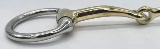 Wassertrense D Ring Gebiss German Silver 9,5 10,5 11,5 Super Zart und FEIN verarbeite einfach gebrochen