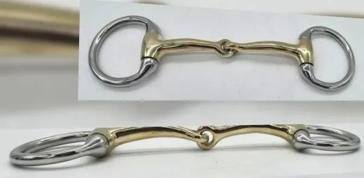 Wassertrense D Ring Gebiss German Silver 9,5 10,5 11,5 Super Zart und FEIN verarbeite einfach gebrochen