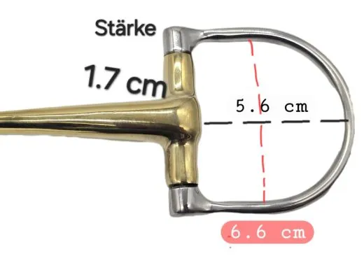 D Ring Eggbut DRing Gebiss einfach gebrochern 15,5 16,5 17,5 Kaltblut �bergr��e ergonomisch