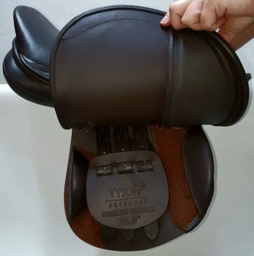 Leder Sattel JUMPER VS Schwerpunkt Springen + Kopfeisen Kindersattel Ponysattel Schwarz o Braun 14 15 Zoll ab 500�