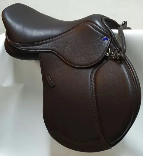 Leder Sattel JUMPER VS Schwerpunkt Springen + Kopfeisen Kindersattel Ponysattel Schwarz o Braun 14 15 Zoll ab 500�