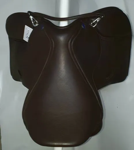 Leder Sattel JUMPER VS Schwerpunkt Springen + Kopfeisen Kindersattel Ponysattel Schwarz o Braun 14 15 Zoll ab 500�