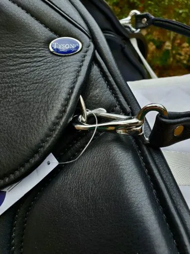 Leder Sattel JUMPER VS Schwerpunkt Springen + Kopfeisen Kindersattel Ponysattel Schwarz o Braun 14 15 Zoll ab 500�