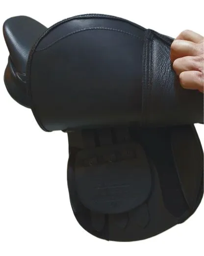 Leder Sattel JUMPER VS Schwerpunkt Springen + Kopfeisen Kindersattel Ponysattel Schwarz o Braun 14 15 Zoll ab 500�