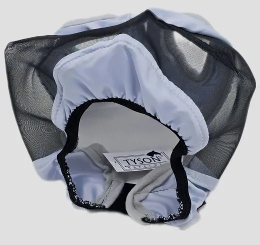 Fliegenhaube - - Lissy Ohne Ohr Ohne Nasenschutz Gr. Minishetty SHETTY Grau Schwarz Fliegen Haube Fliegenmaske