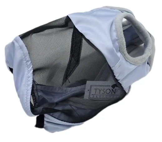 Fliegenhaube - - Lissy Ohne Ohr Ohne Nasenschutz Gr. Minishetty SHETTY Grau Schwarz Fliegen Haube Fliegenmaske