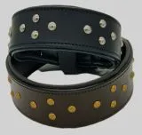 Lederhalsband RUFUS unterlegt Halsband LEDER Nieten Schwarz Braun Breit sehr stabil M L XL