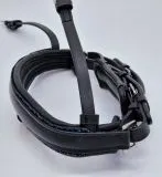 Nasenstck OHNE Kopfstck! Blue Leder ergonomisch Glitzer Schwedische Umlenkverschnallung VB WB XF