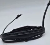 Nasenstck OHNE Kopfstck! Blue Leder ergonomisch Glitzer Schwedische Umlenkverschnallung VB WB XF