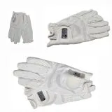 Reithandschuhe  Grippy  Schwarz oder Wei� XXS XS S M L Kunstleder Turnier