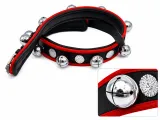 Schellengel�ut Schellenkranz Glockengel�ut Glocken Kutsche Schlitten Glocken Glockenriemen Conchos 100-110 cm Braun Rot Wei�