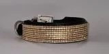 Halsband FUNKY Glitzer Total M L XL EXTRA Breit Gold Farben Starke Zugkraft Funky GO SI