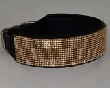 Halsband FUNKY Glitzer Total M L XL EXTRA Breit Gold Farben Starke Zugkraft Funky GO SI