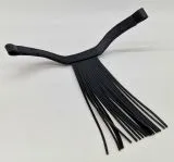 Stirnband Jorge spanisch Stirnriemen Schwarz Fransen Frotalera VB WB X Full Leder Fransenstirnband V Frmig