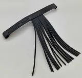 Stirnband PAOLO spanisch Stirnriemen Schwarz Fransen Frotalera Pony VB WB Leder Fransenstirnband gerade