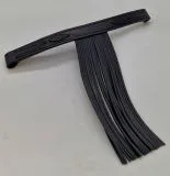 Stirnband PAOLO spanisch Stirnriemen Schwarz Fransen Frotalera Pony VB WB Leder Fransenstirnband gerade