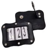 SET Kopfnummern WELLE Turnier Nummern Strass Glitzer Glatt + Lack Leder Braun Schwarz 1 Paar = 2 Stck