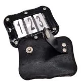 SET Kopfnummern WELLE Turnier Nummern Strass Glitzer Glatt + Lack Leder Braun Schwarz 1 Paar = 2 Stck