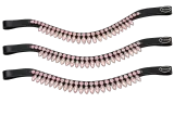 V Stirnband Stirnriemen DROP Glitzer Tropfen Strass Diadem Leder Rosa Blau Minishetty Shetty Pony VB WB X-Full