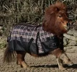 1200 Denier Regendecke / Outdoordecke Braun Karo ohne Fllung =0 Gramm Baumwoll Lining ! 65 70 75 80 85 90 95 100 cm Rckenlnge