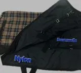 1200 Denier Regendecke / Outdoordecke Braun Karo ohne Fllung =0 Gramm Baumwoll Lining ! 65 70 75 80 85 90 95 100 cm Rckenlnge