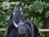 Zebra Fliegenhaube Fliegenmaske + Ohr Nasenschutz abnehmbar Schopfschlitz zum schliessen Minishetty Shetty/ Welsh PO VB WB XFULL XX Full