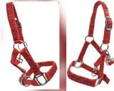 Fancy Halfter Minishetty Shetty Fohlenhalfter Glitzer Rot Glitzerhalfter Nylonhalfter Falabella Minipony