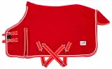 Set Sabrina Antiplling Abschwitzdecke + Glitzer Halfter mit Decke Fleece Rot 65 70 75 80 85 90 95 100 cm