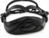 Trense NoirLuxe Schwedisch V Stirnriemen Lack / Leder Glitzer incl. Z�gel- Sperrriemen abnehmbar VB WB X Full XX Full