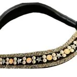 Luna Chic Ledertrense Lack Glitzer incl. Z�gel Minishetty Shetty Welsh Glitzertrense