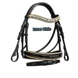 Luna Chic Ledertrense Lack Glitzer incl. Z�gel Minishetty Shetty Welsh Glitzertrense